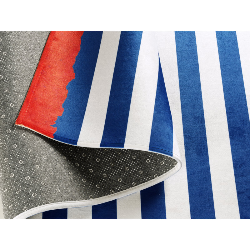 Striped Area Rug, Rectangular 100 x 160cm