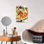 Joyeuse danse mexicaine colorée et vibrante, art mural traditionnel-129150848