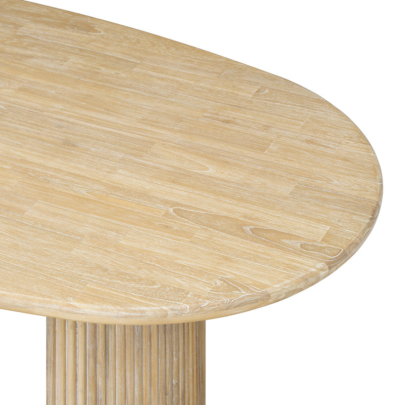 Kebba 92.5" Oval Dining Table, Natural