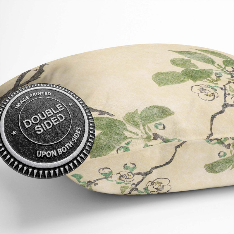 Floral Square Throw Cushion, 40cm H x 40cm W x 15cm D
