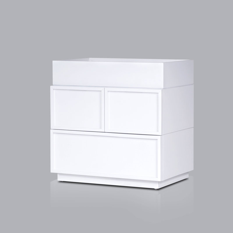 Table de chevet Odyssey, Blanc