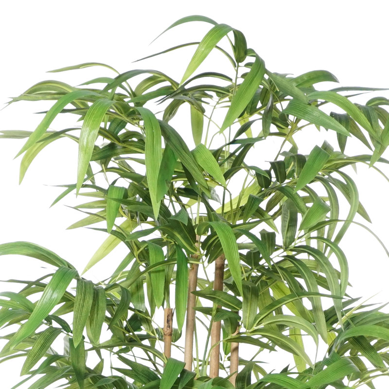 Bambou artificiel en pot, H 48 po x l 27 po x P 27 po