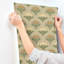 Papier peint damassé maj Taupe-583430068