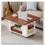 Table basse avec plateau pliable et roulettes-124498942
