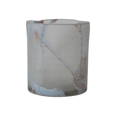 Grand vase en verre texturé