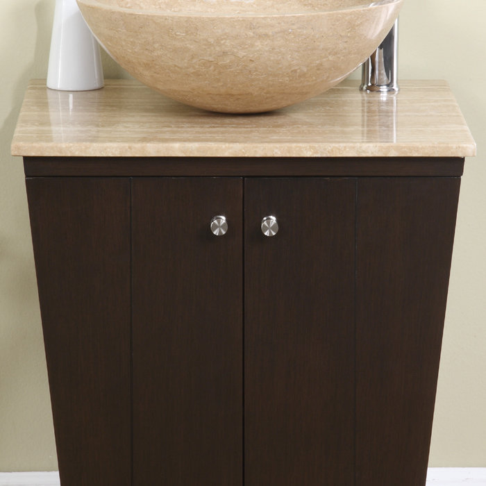 Moorhouse 22'' Single Bathroom Vanity with Stone Top