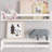 Rigga 23" Floating Shelves with Front Bar