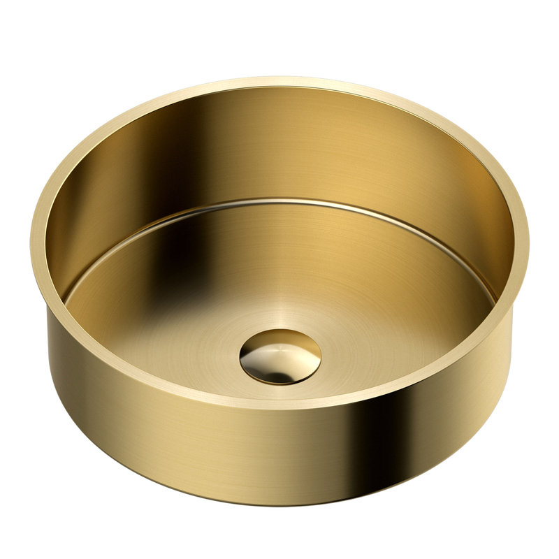 Honora 14.7'' L Bathroom Sink, Brushed Gold