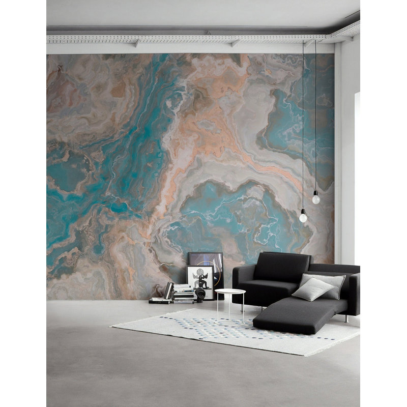 Adhésif mural Waves Splash, l 98 po x L 150 po