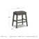Ishani Upholstered Counter Stool with Solid Wood Frame