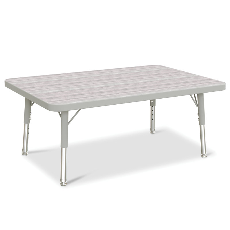Table rectangulaire Berries, L 24 po x l 36 po, 15" - 24", gris
