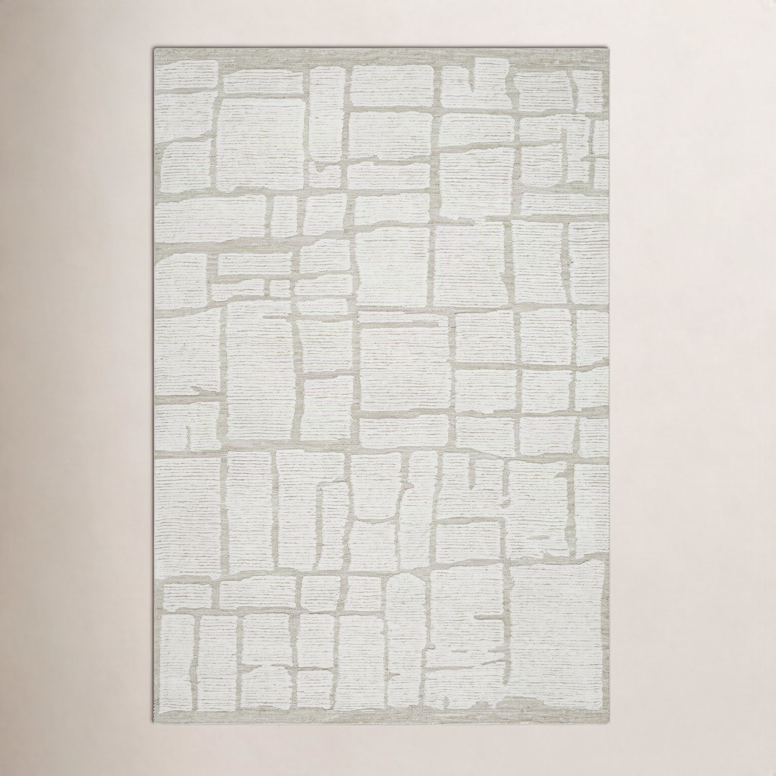 Hand-Tufted Abstract Rug, Rectangle 2' x 3'