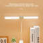 Lampe de bureau à DEL à deux têtes avec lampe à pince, lampe de lecture à intensité variable avec col-de-cygne flexible, lampe de table USB pour bureau, dortoir et chambre à coucher