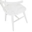 Ensemble de salle à manger 5 pièces en bois blanc et naturel avec table Windsor et 4 chaises Windsor