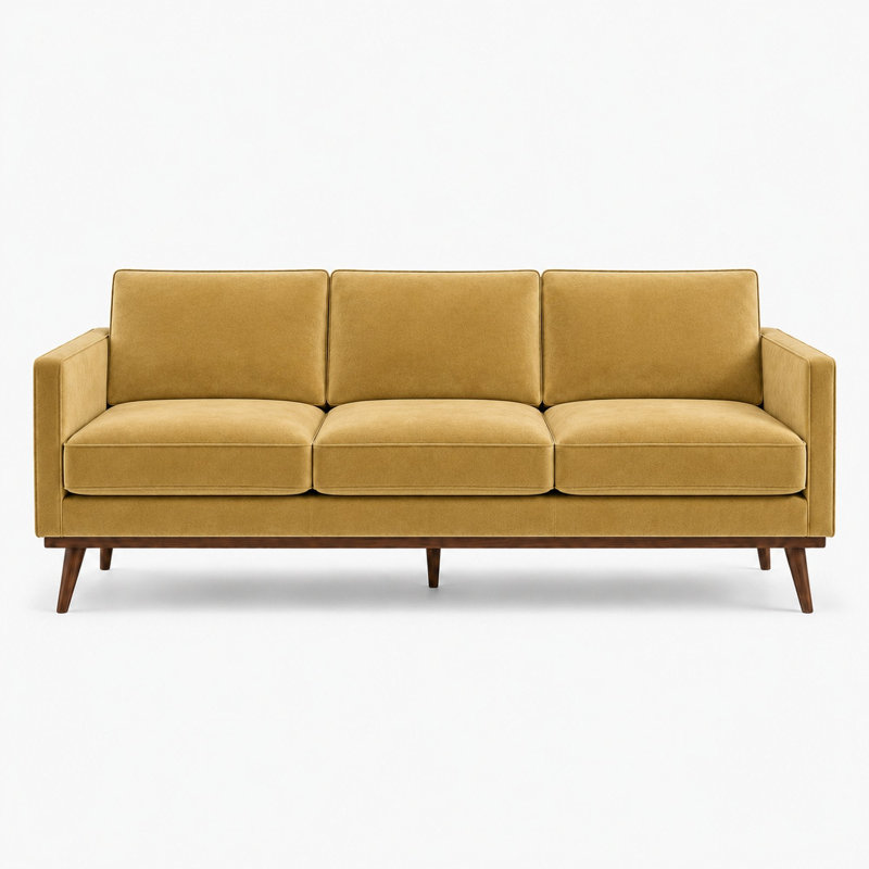 Shiny Solid Velvet | Gian Fabric, Gold