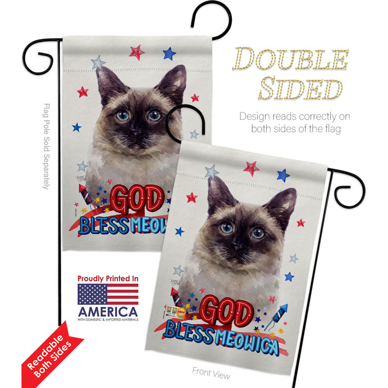 Double Sided 18.5'' H x 13'' W Polyester Animal Garden Flag