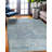Classic Blue Hand-Knotted Wool Contemporary Transitional Area Rug