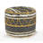 18" Black 100% Cotton Ottoman