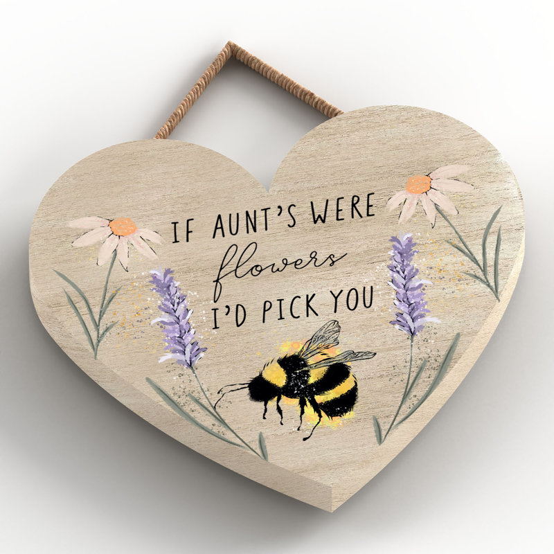 Aunt Small Heart Plaque