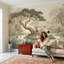 Papier peint Misty Landscape Cranes Pond-585584111-585584105