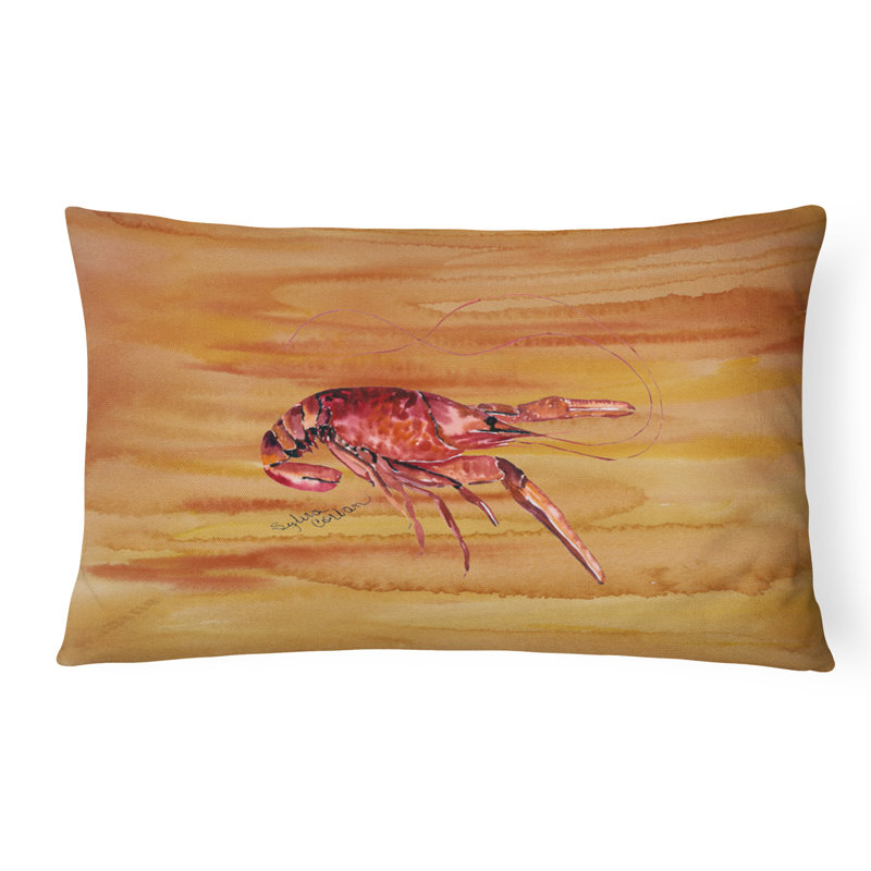 Coussin décoratif intérieur/extérieur crawfish