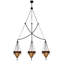 Luminaire suspendu géométrique 3 lumières Larkfield