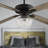 Drexel 52"W Remote Controlled Ribbed Clear Glass Shaded Ceiling Fan - Beachcrest Home