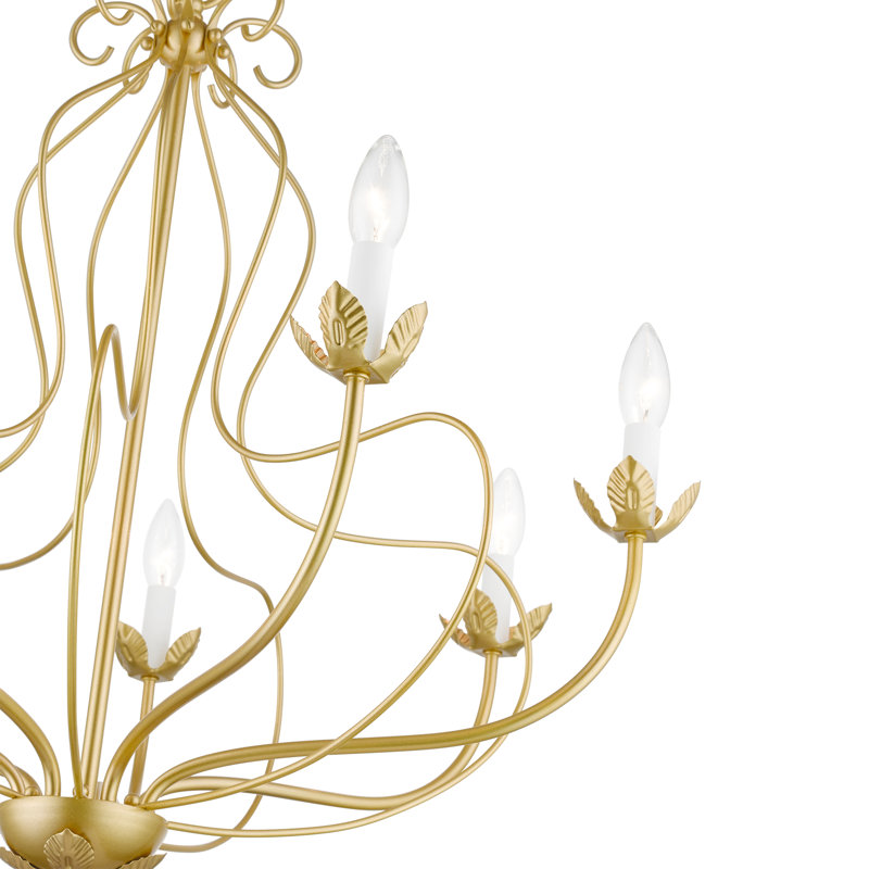 Bellamira 7 - Light Dimmable Chandelier, Soft Gold