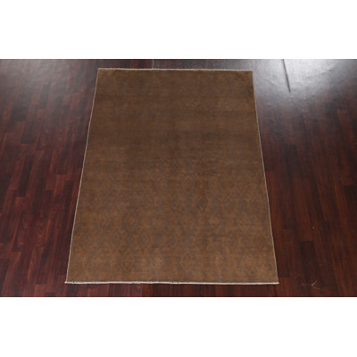 Falstaf One-of-a-Kind 5'8" X 7'8" New Age Wool Area Rug in Brown