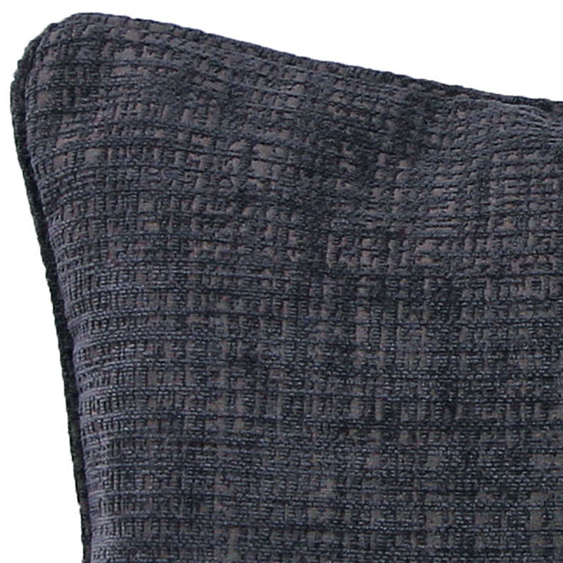 18" x 18" Indoor Throw Pillow, Hatched Charcoal