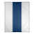 Blanc / bleu marine