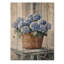 Hortensias dans un panier de ferme III - Art mural en bois d'hortensias - sur bois de pin naturel-112721512