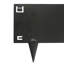 Harbour Housewares 5pc Steel Lawn Edging Set - 5m x 16cm - Black