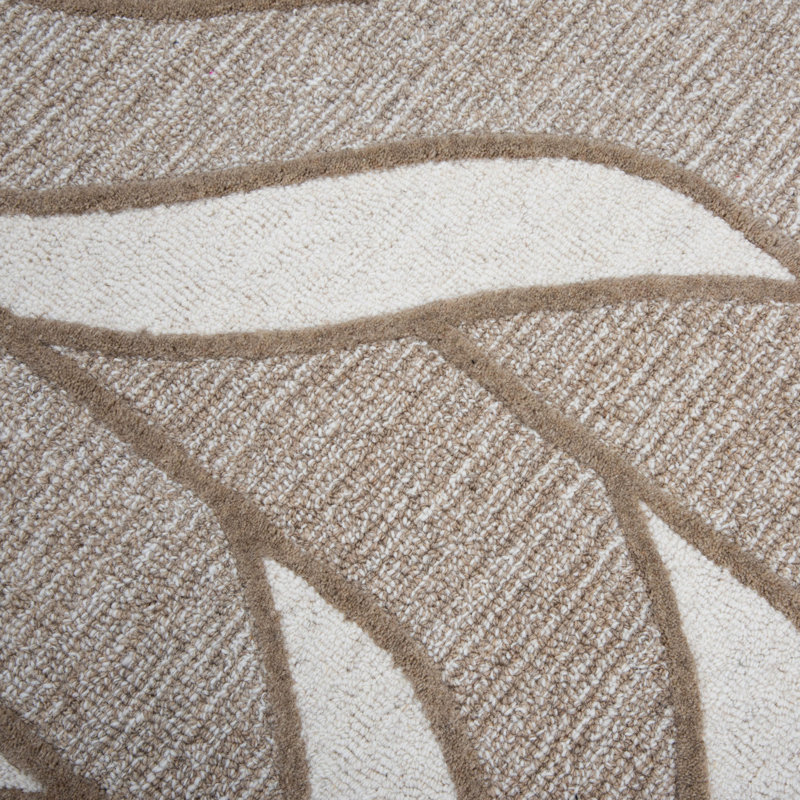 Tapis 100% laine touffeté à la main, Rectangle 8 pi 9 po x 11 pi 9 po