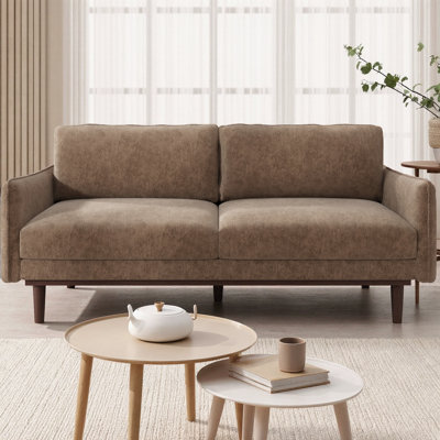 Calvera Modern Loveseat Sofa With Spacious Seating And Stitched Armrests
