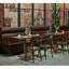 Bancs de restaurant rétro de style industriel