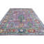 Tapis mauve et mauve foncé de haute qualité noué à la main