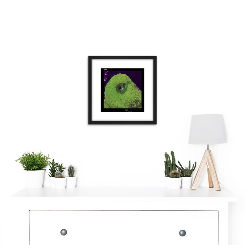 Earth Art USGS Mount Taranaki - Single Picture Frame Painting