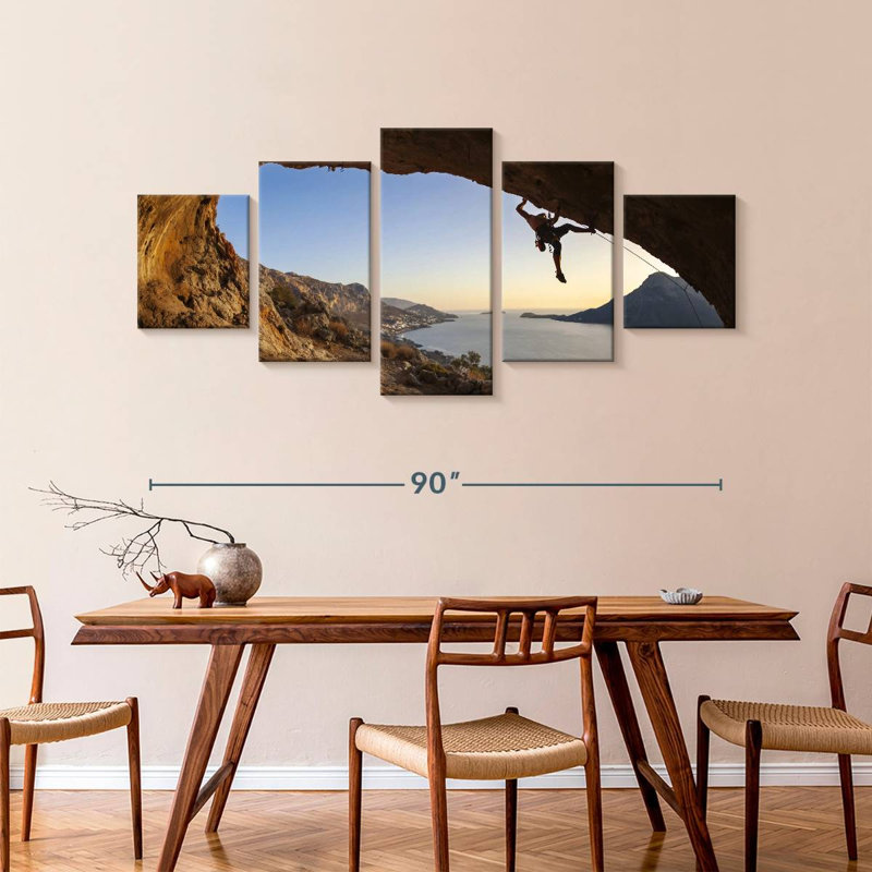Cave Climbing, 42" H x 92" W