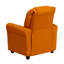 Contemporary Kids Recliner with Cup Holder and Headrest-912585364