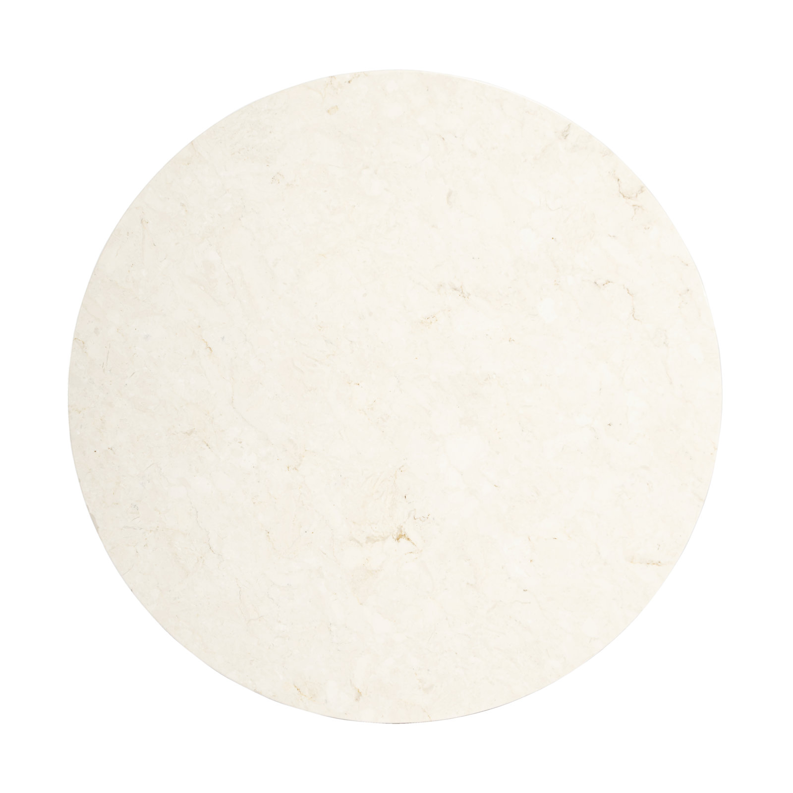 Aberdale 24" Genuine Marble End Table, Sandalwood Beige