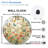 Floralclockfacewithbutterflies Art - 12'' Modern Glass Wall Clock
