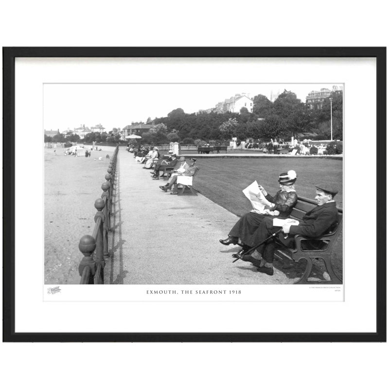 Exmouth, The Seafront 1918 - Single Picture Frame Print, 28cm H x 36cm W x 2.3cm D