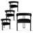 18.3" Seat Height Upholstered Velvet Kitchen Dining Armchair-2103887133