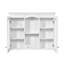 Armoire à pharmacie blanche avec miroir, rangement en bois massif et panneau de fibres à densité moyenne, conforme à la norme TSCA Titre VI