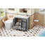Meuble-lavabo gris 36 po avec lavabo en céramique-193992354