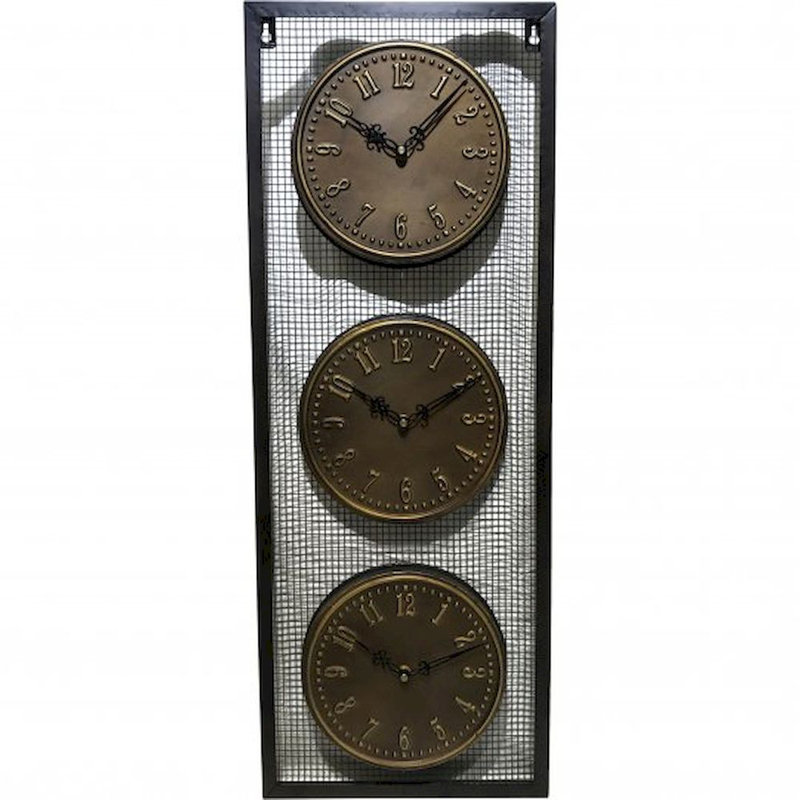 Horloge murale triple Golub