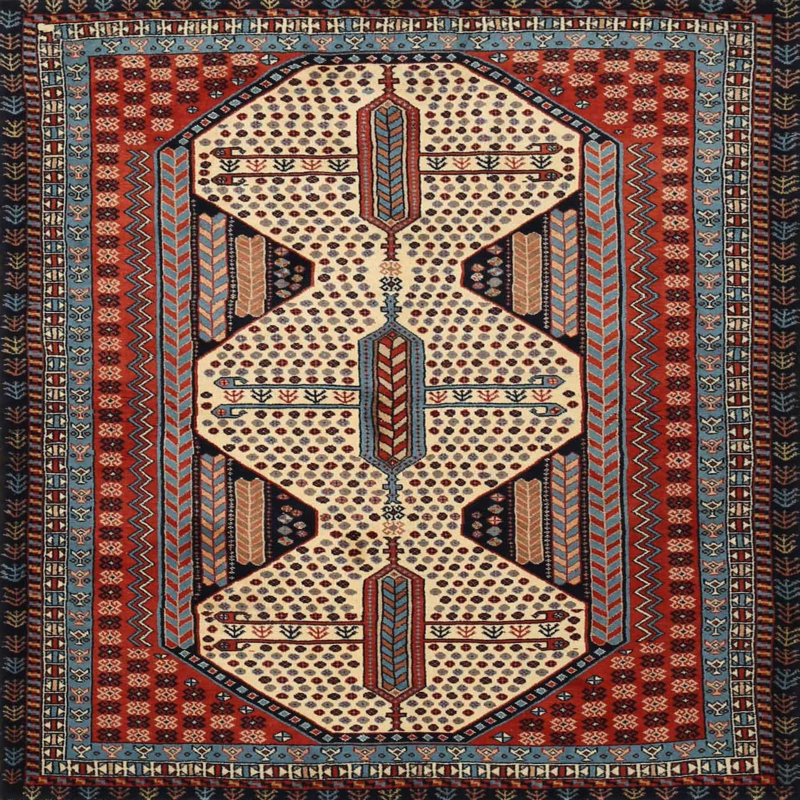 Cavion Oriental Indoor Rug, Square 8'