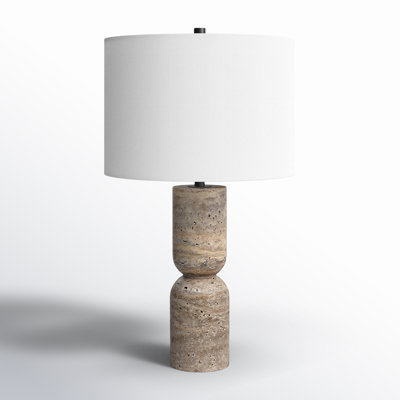 Jamia Travertine Table Lamp