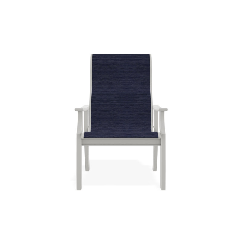 Fauteuil St. Catherine Sling, Neige, Cobalt 35D Sunbrella®